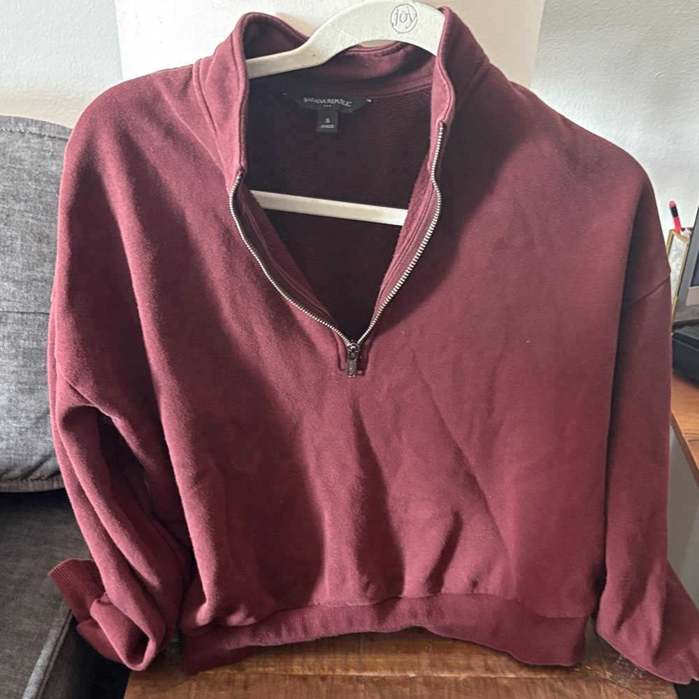 Banana Republic Women's Deep Red Cowl Neck Sweater